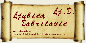 Ljubica Dobrilović vizit kartica